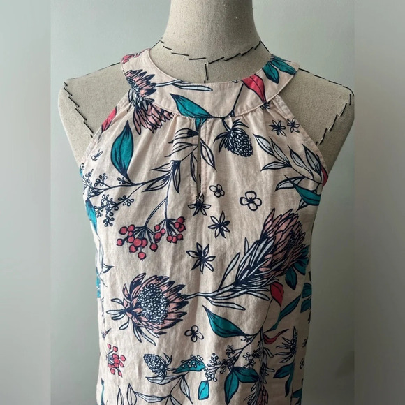 Rachel Ashwell 100% Linen Floral Mini Dress size XS - Picture 2 of 9